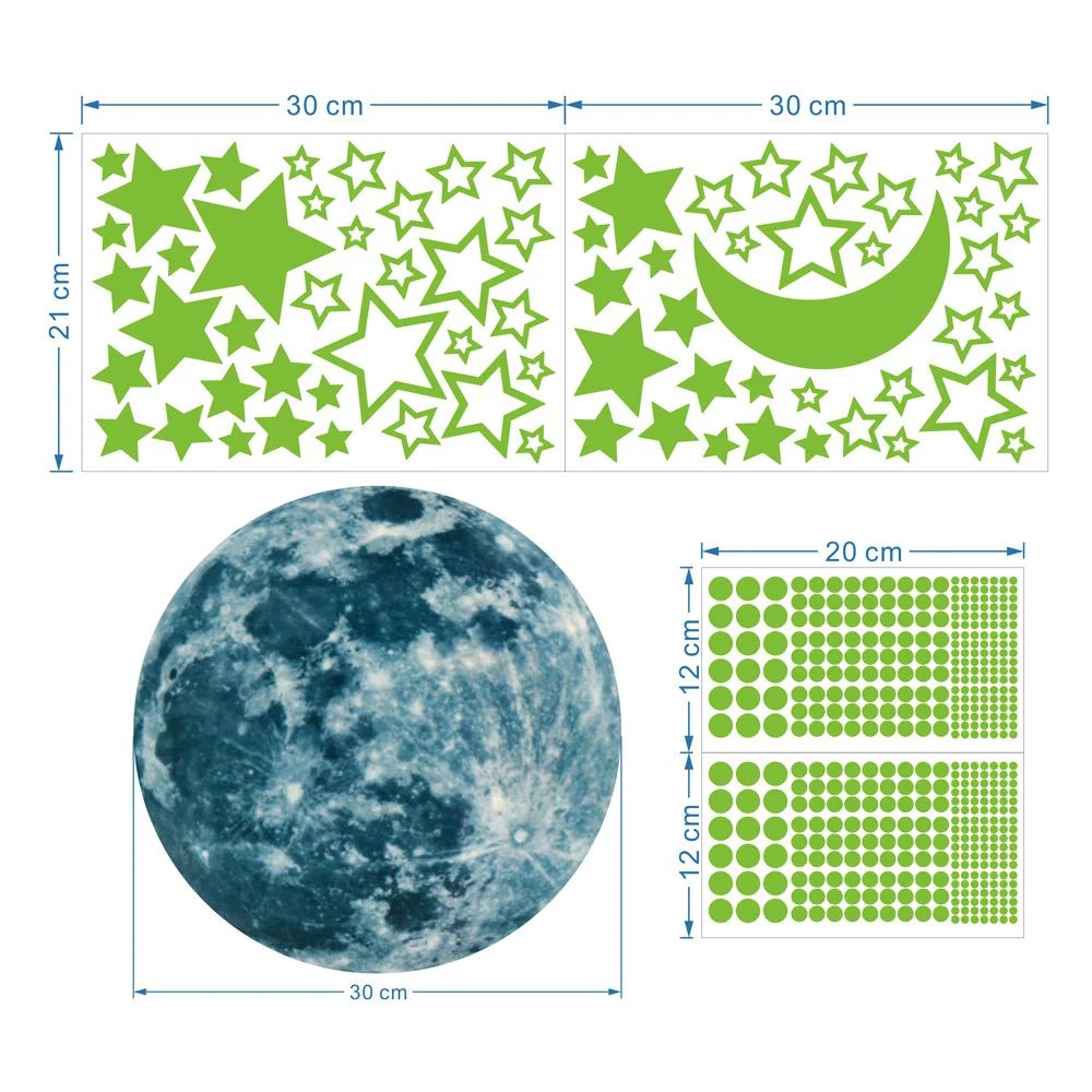 Color:Stars moon