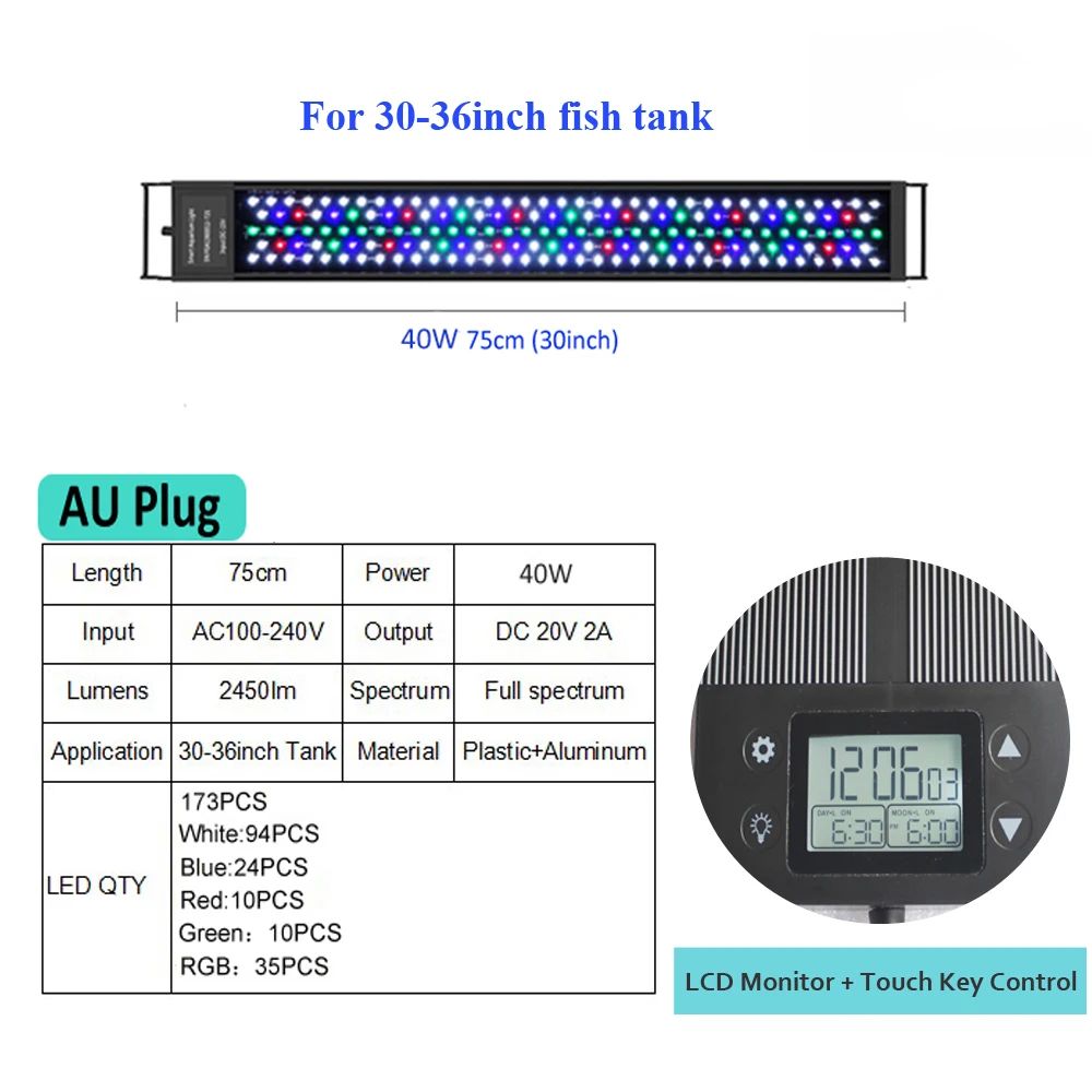 Färg: 40W 30-36 tum au