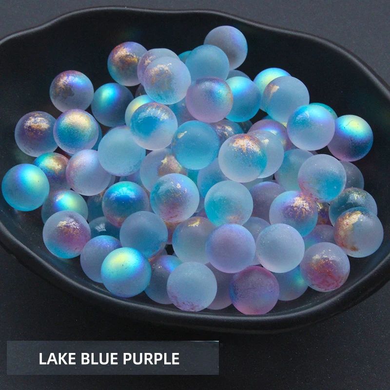 Couleur : bleu lac violet. Taille : 30 boules.