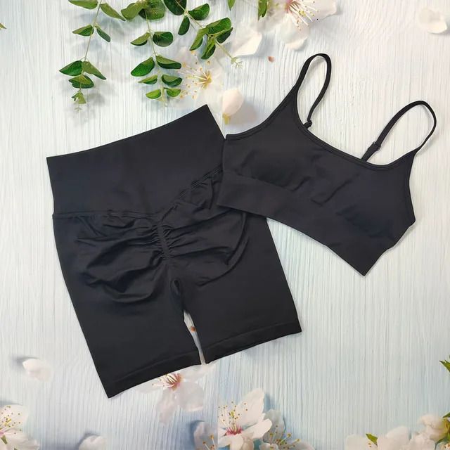 Black Short Bra