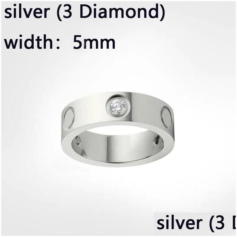 5 mm Argent avec Diamant