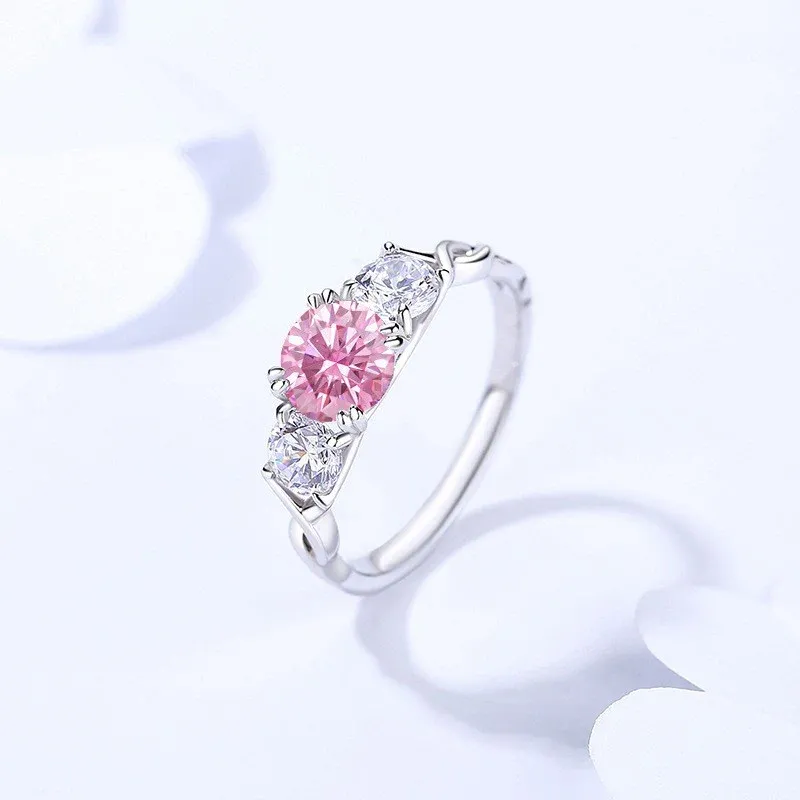 Moissanite 1ct China Pink