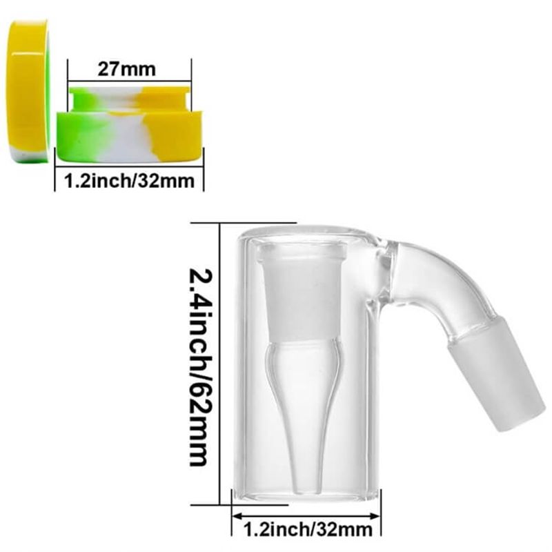 2,4 polegadas de altura 45 °