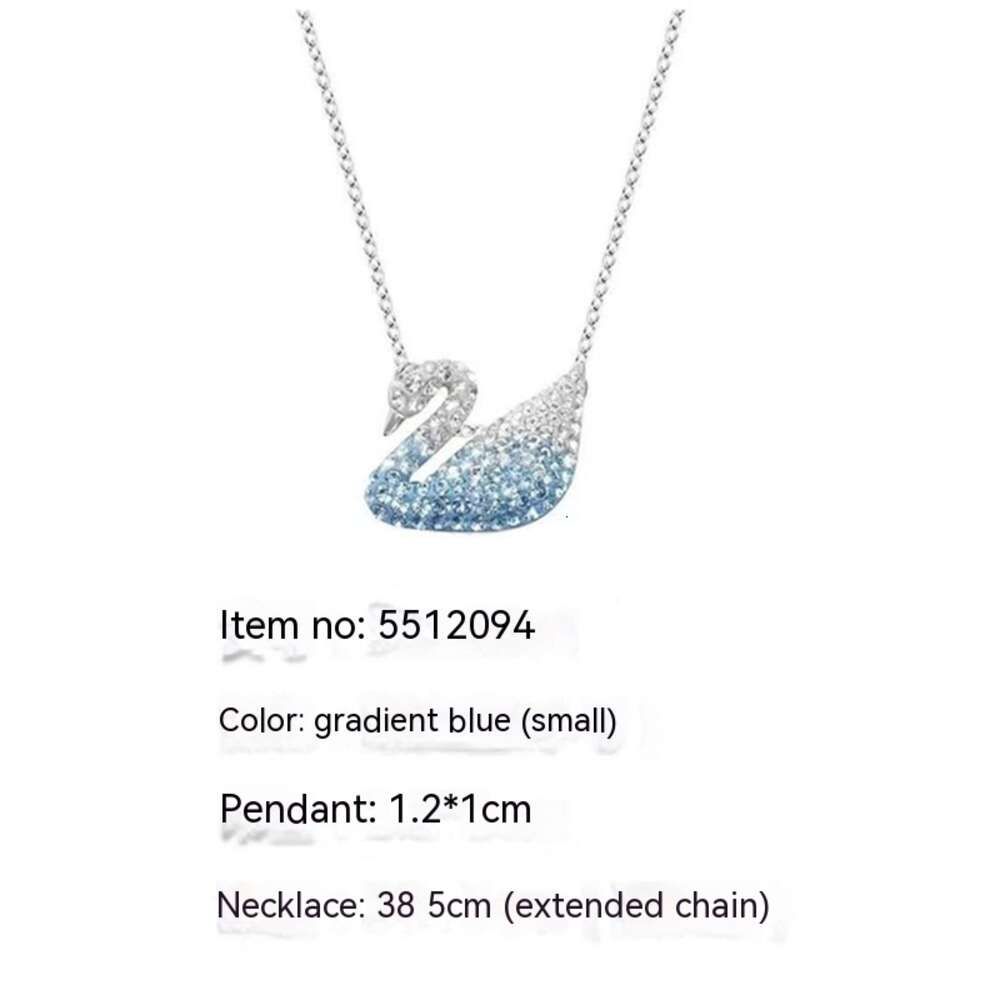 Gradient Blue Sky Goose Necklace (Small)