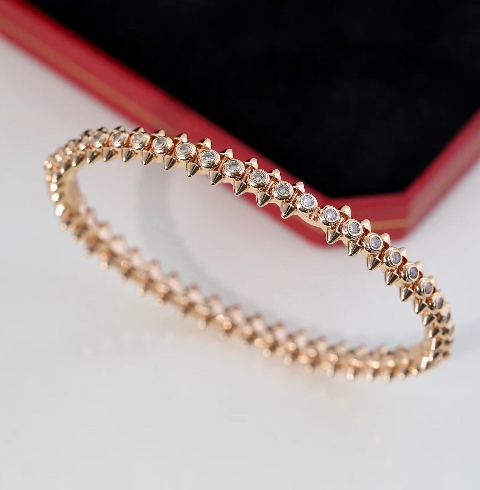 Roségouden armband (diamant