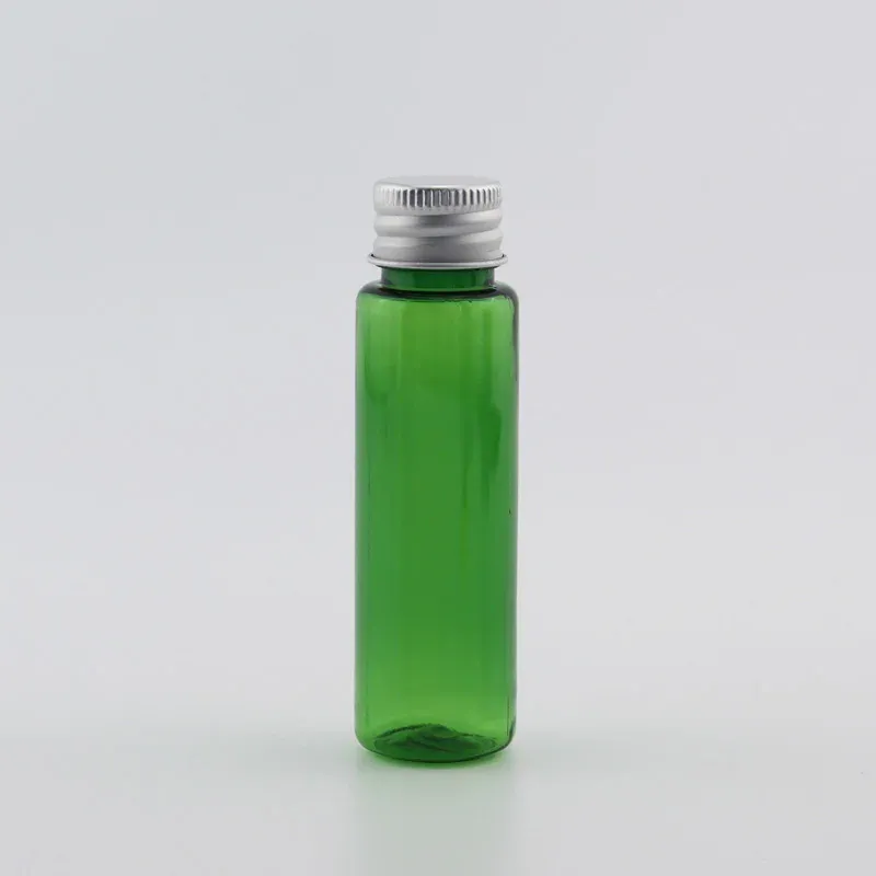 30 ml PET groene fles zilver
