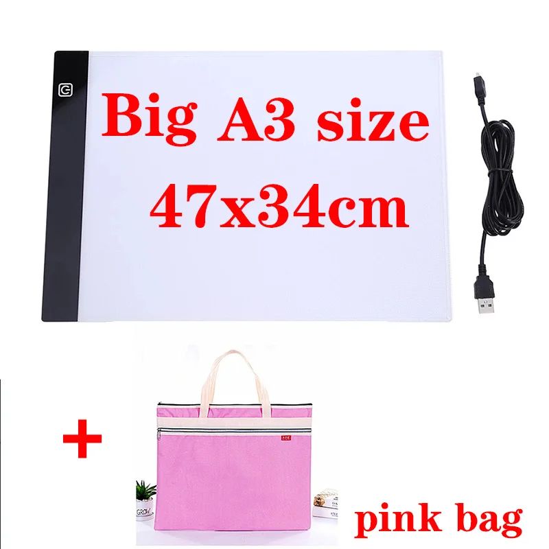 اللون: Big A3 مع حقيبة وردية