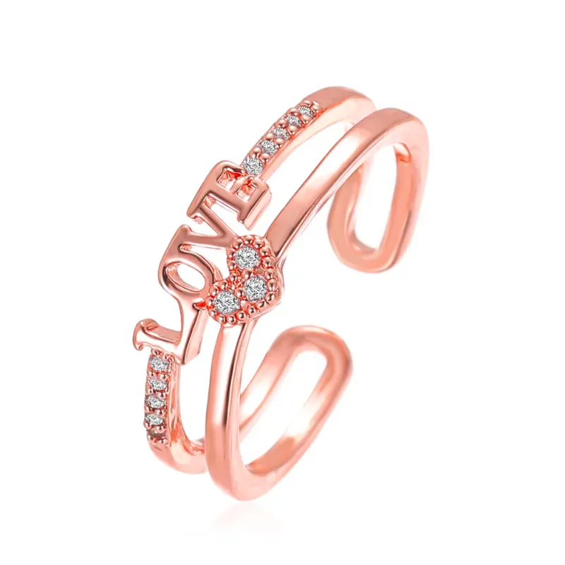 Bague en or rose