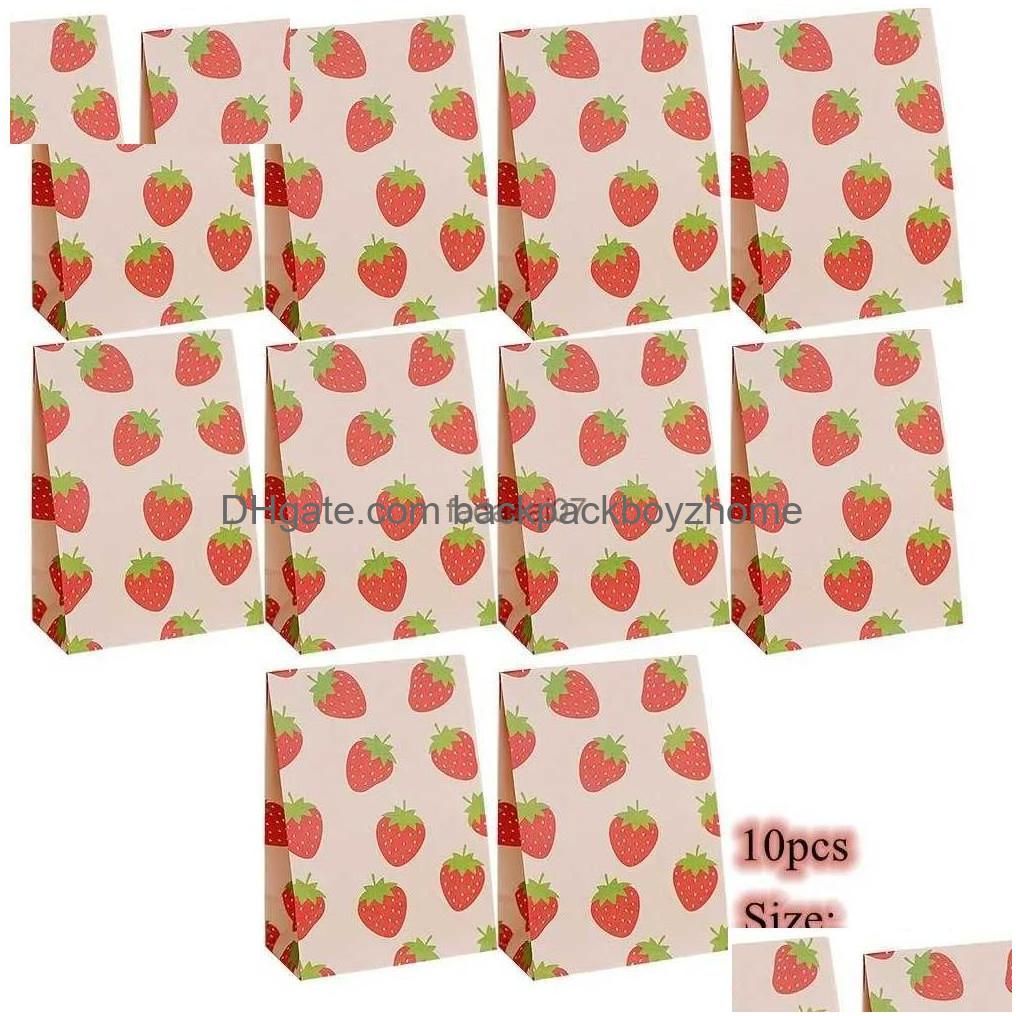 10Pcs Strawberry-12X7.5X23Cm