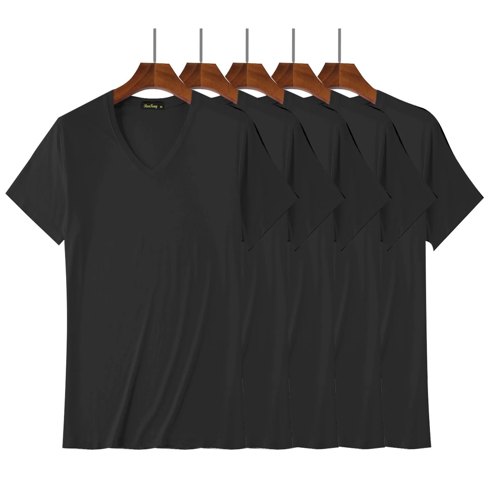 V Neck Black