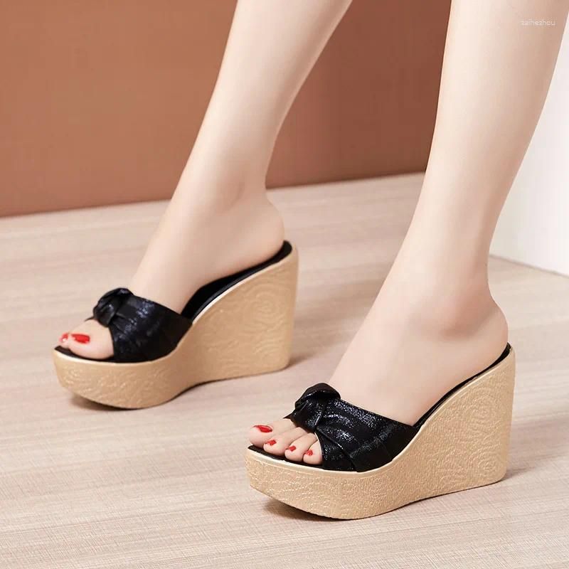 Black 11cm heel