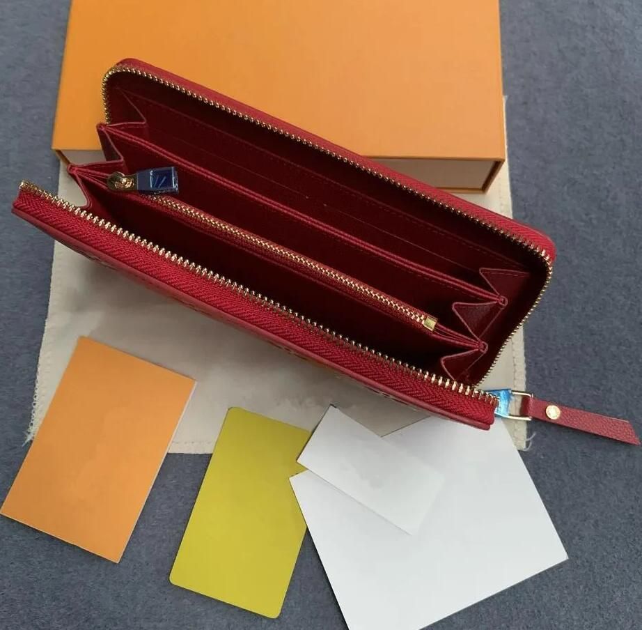 Embossed red wallet