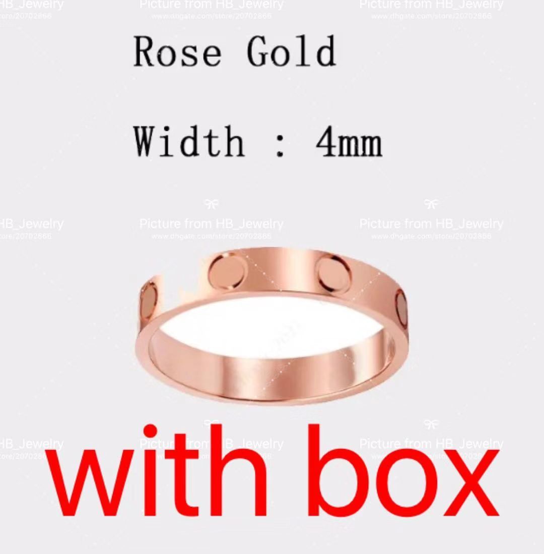 4mm Rose gold no stone