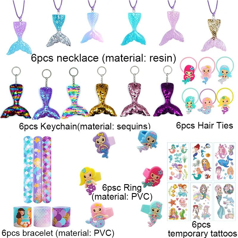 36pcs cadeaux de sirène