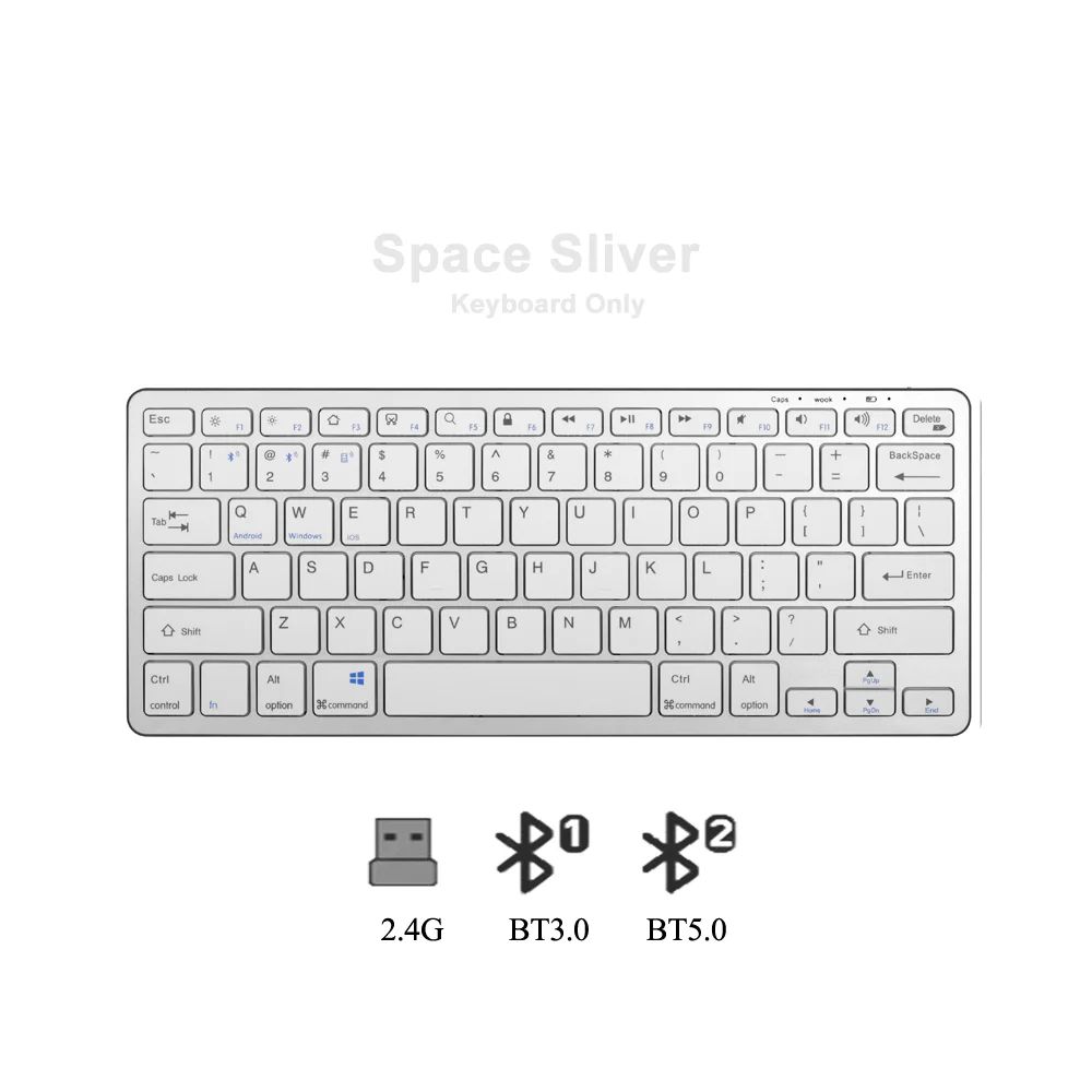 Color:Only Silver Keyboard