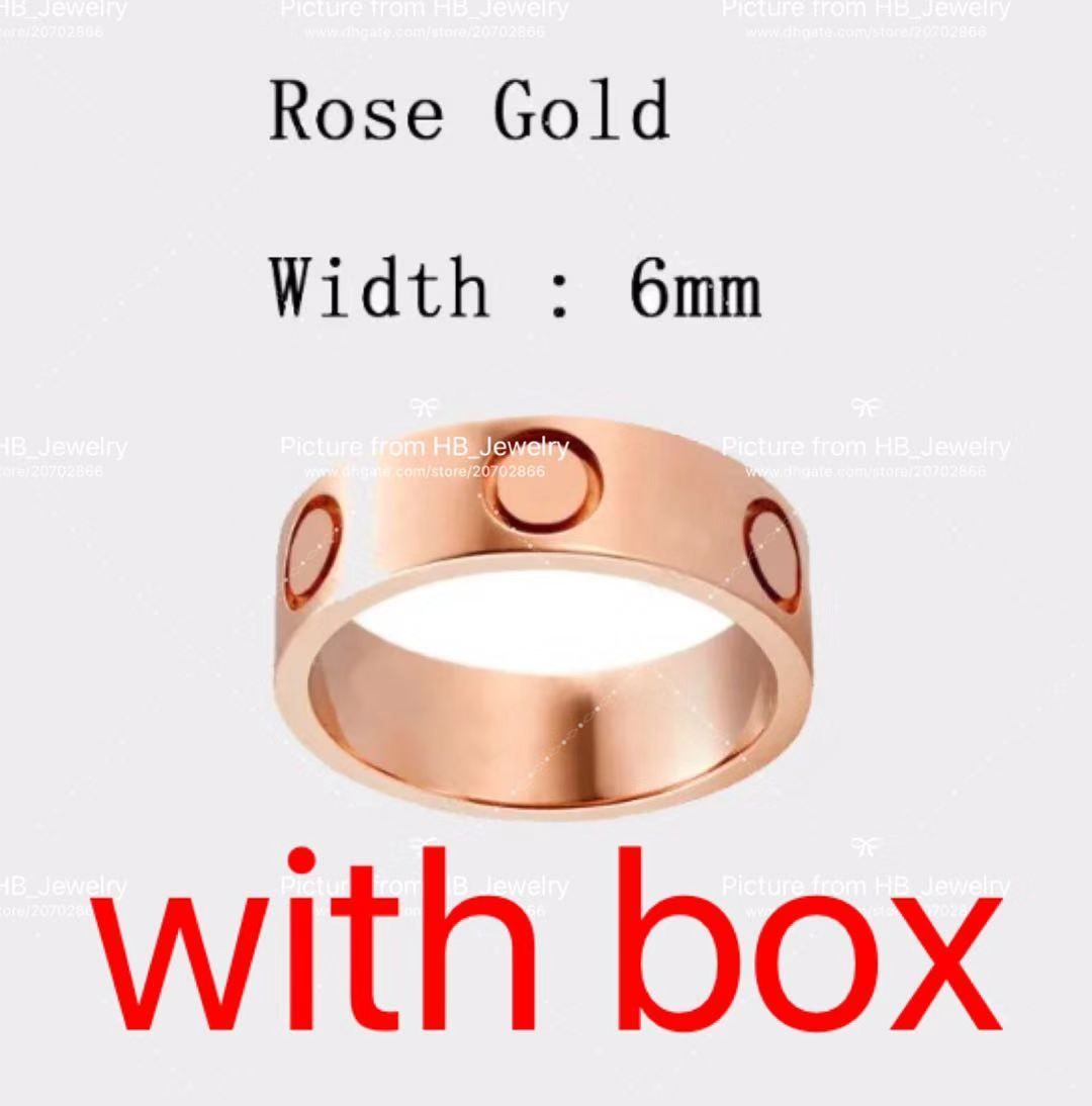 6mm Rose Gold No Stone