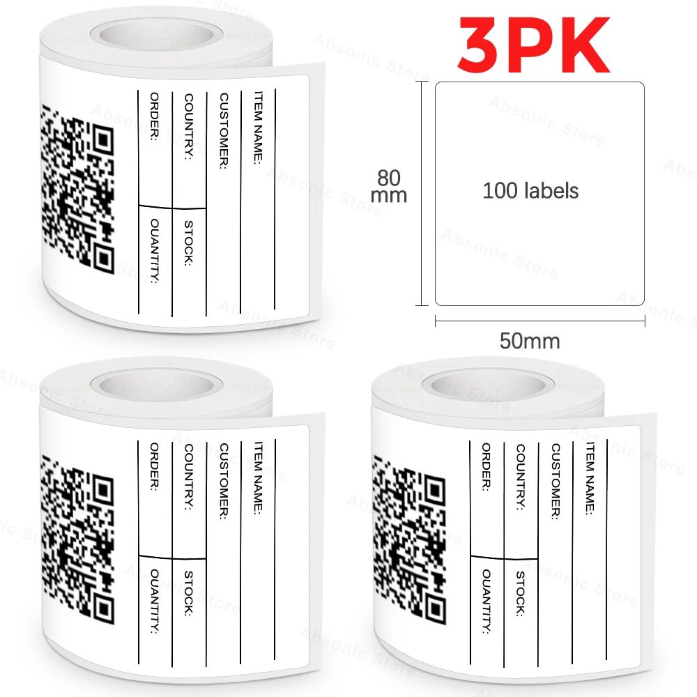 Cor: 3Labels 50x80mm