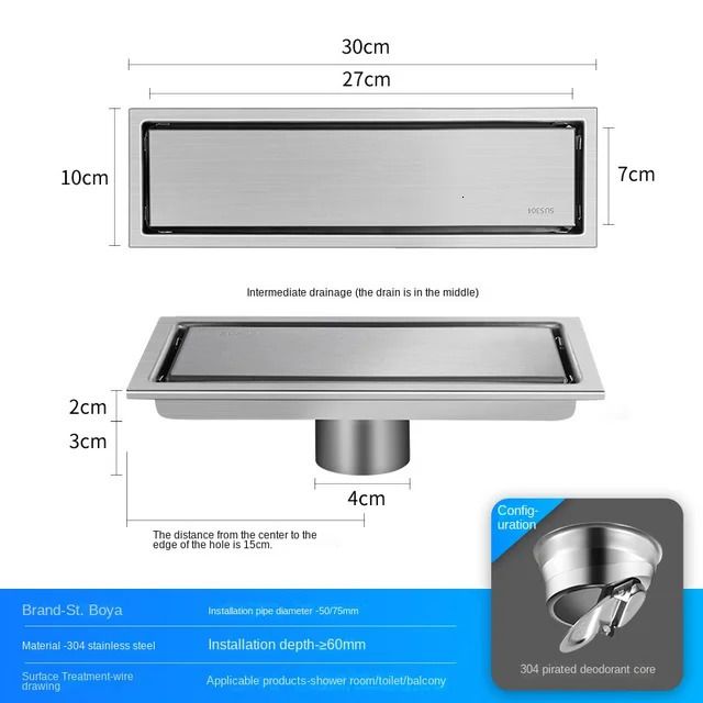 Gebürstet 10 - 30cm a