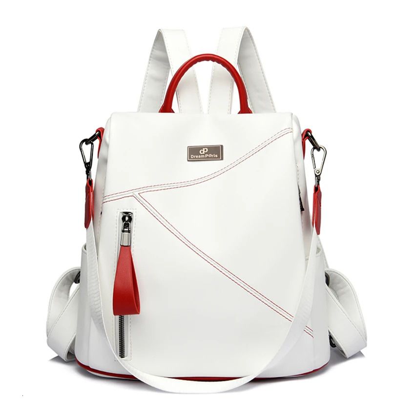 White Red Backpack