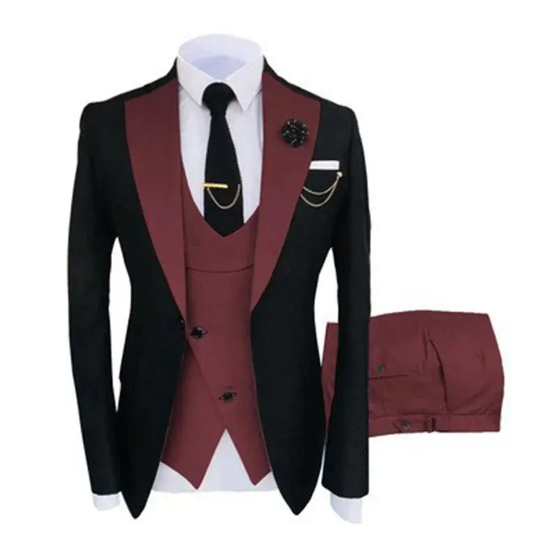 Black and Burgundy