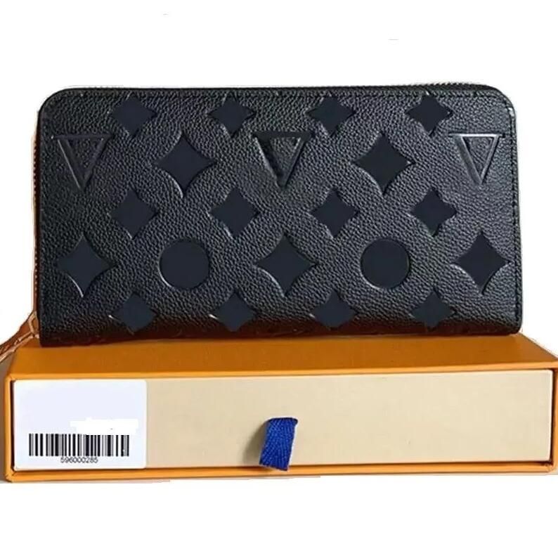 Embossed black wallet