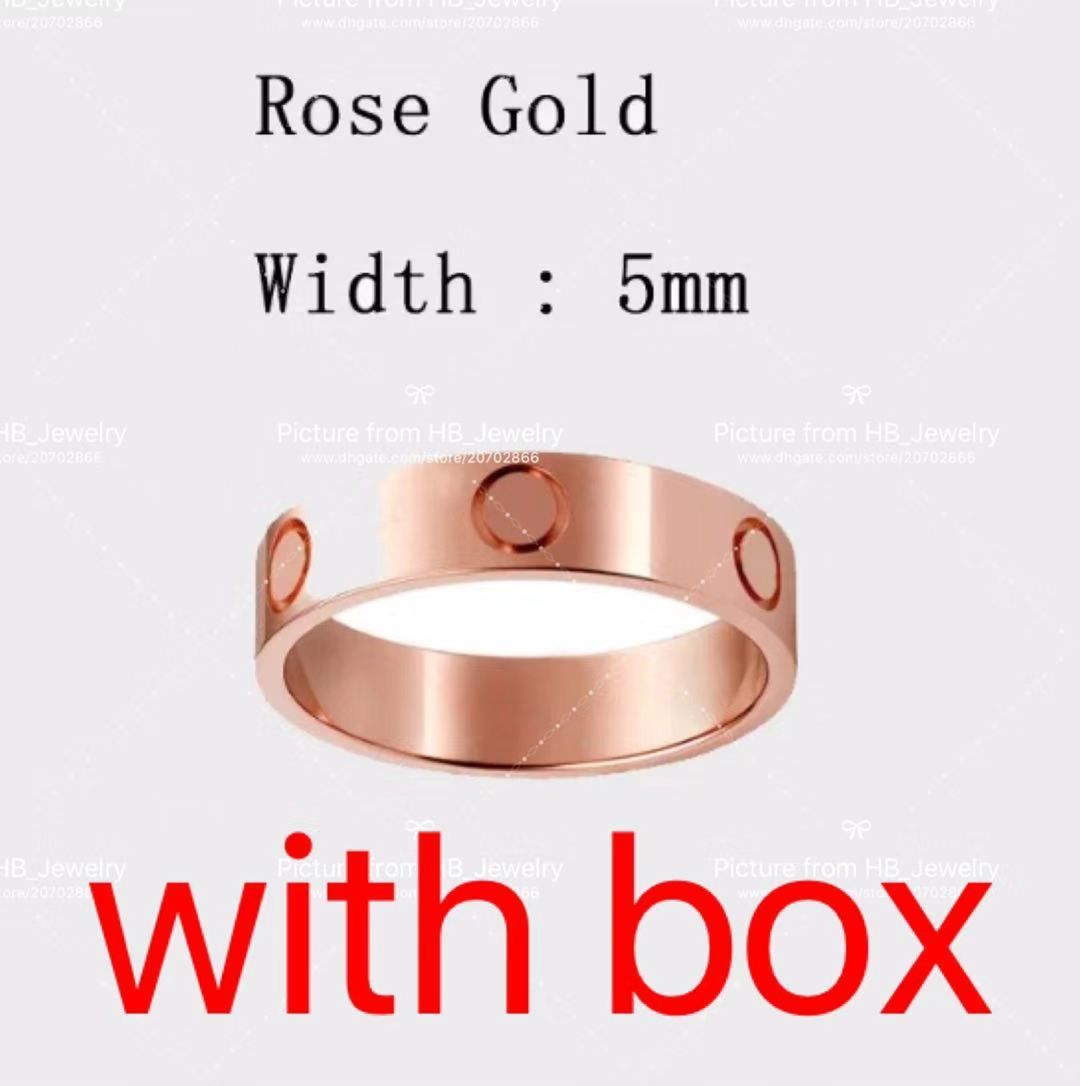 5 mm Rose Gold No Stone