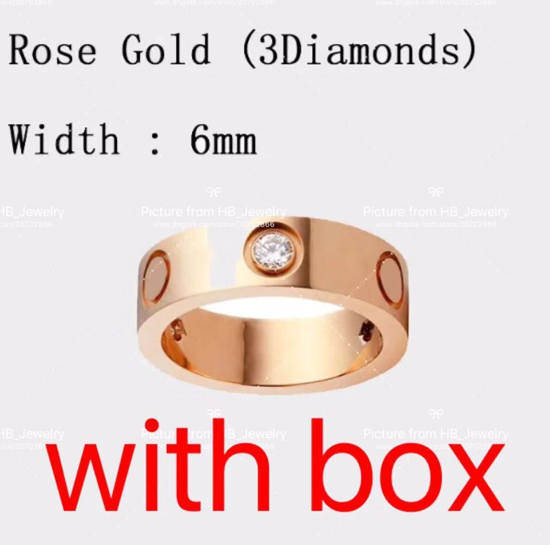 6 mm rose goud met steen