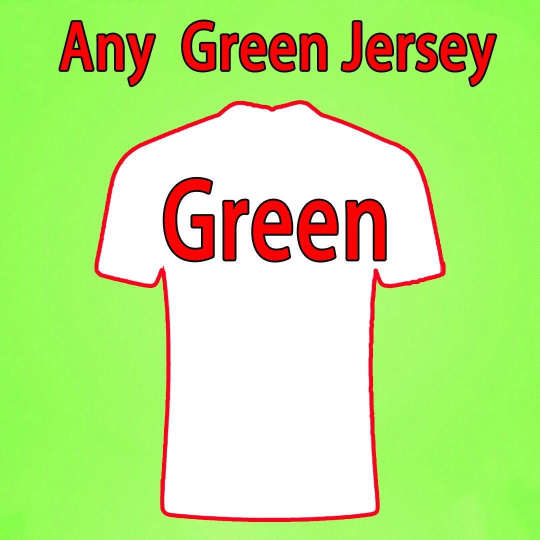 Any Green (No name and number)
