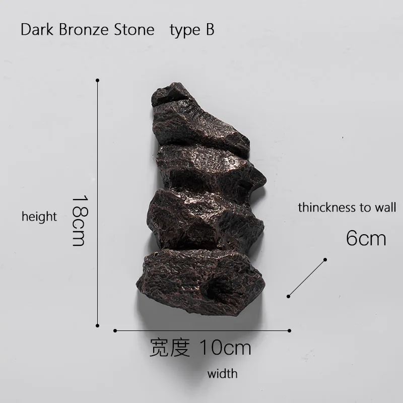 Color:dark bronze stone-B