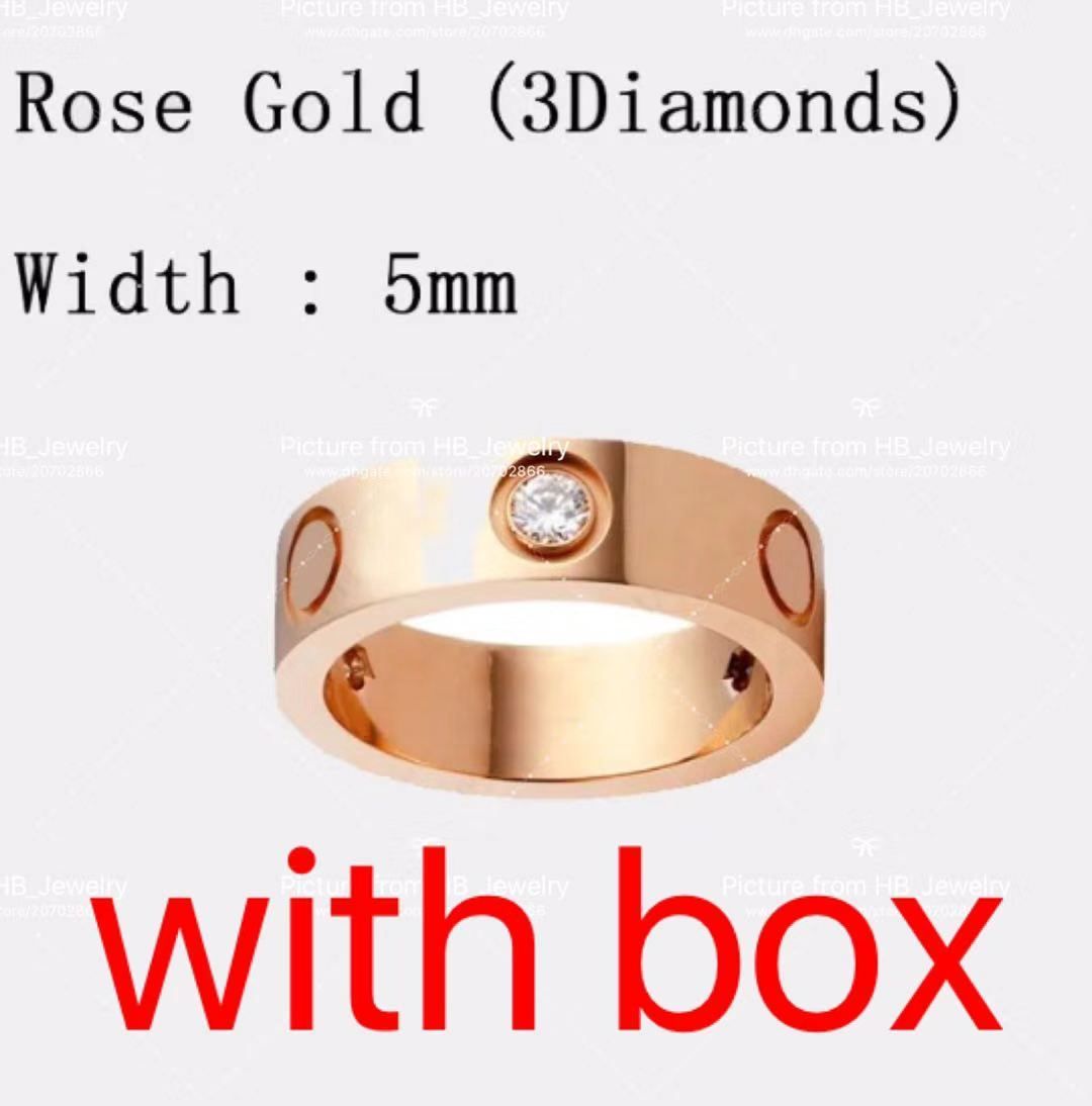 5 mm rose goud met steen