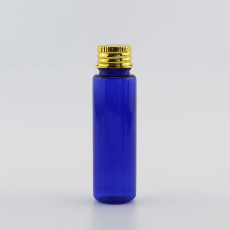 30 ml PET-blauwe fles goud