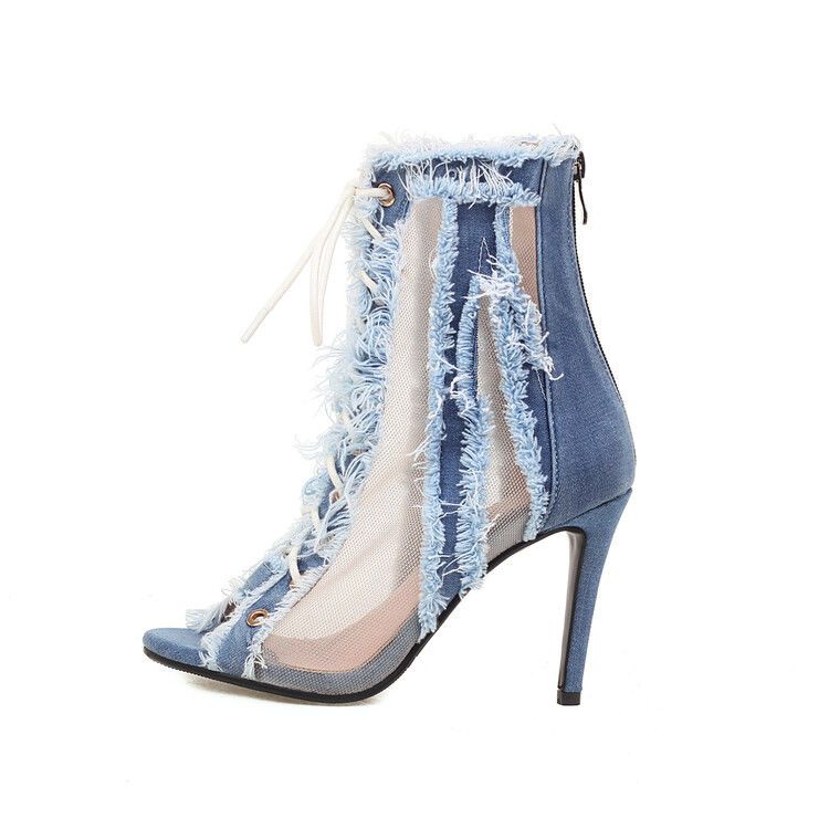 Cowboy blue heel height 9.5cm