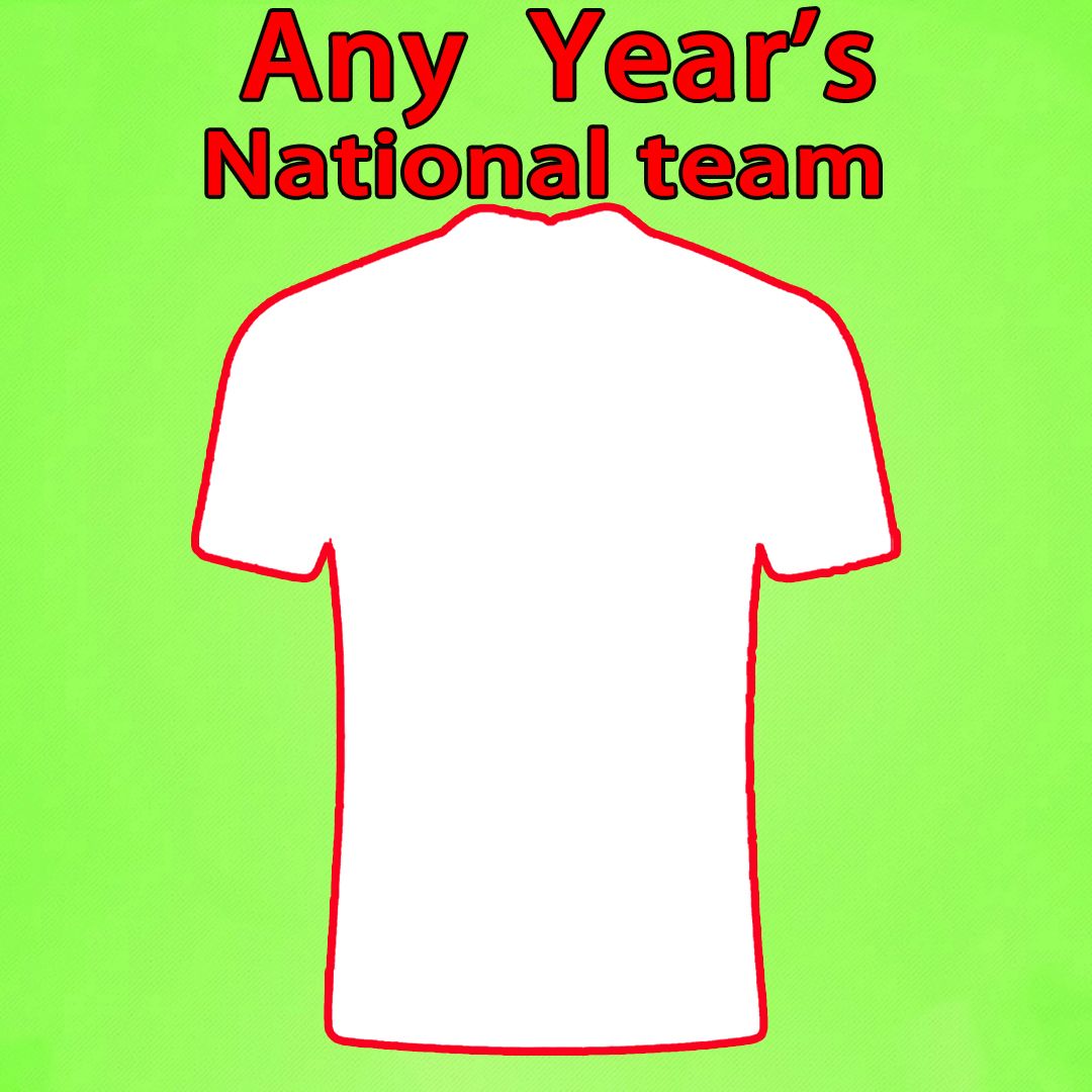 Any national team (No name and number)