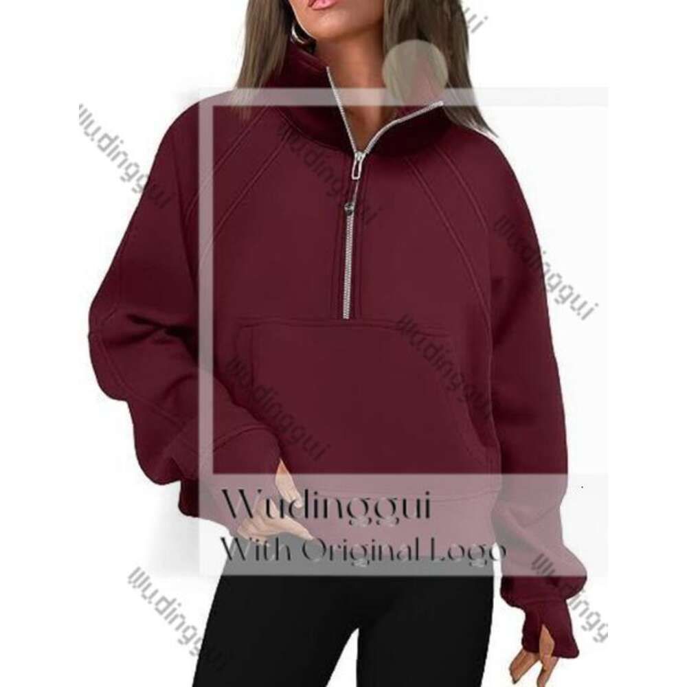 Hooded wine red