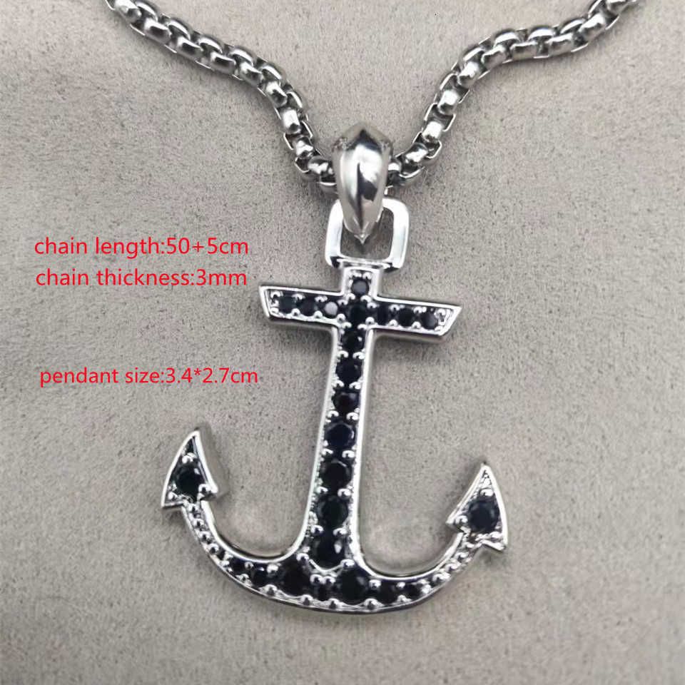 Black anchor with logo