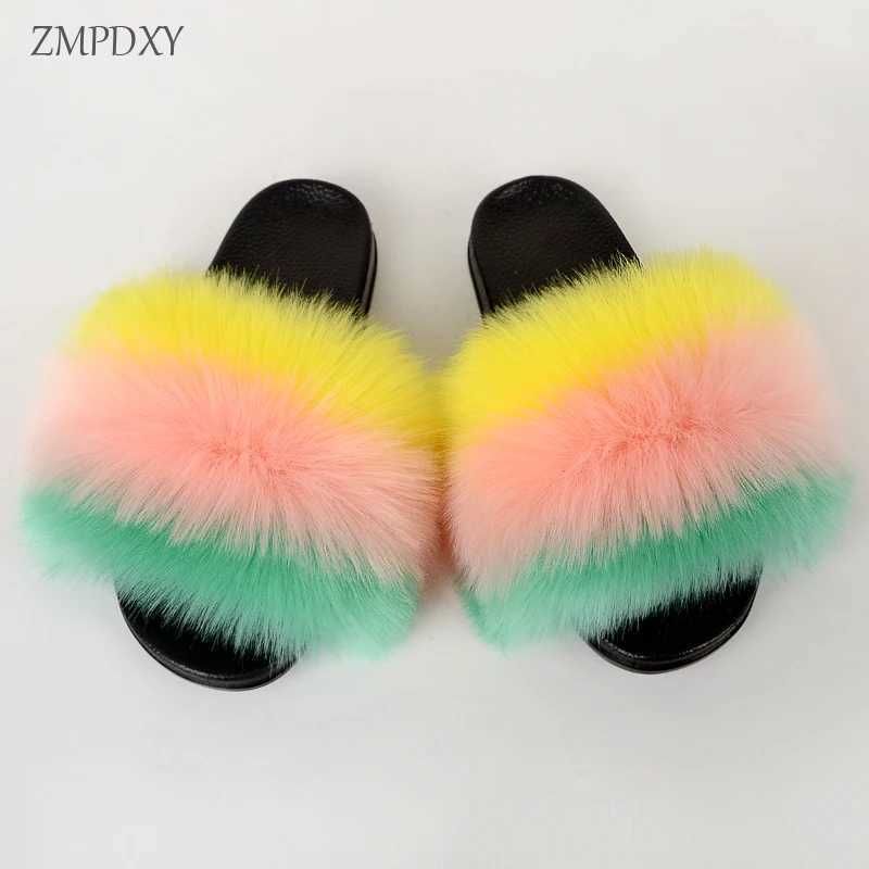 Faux Fur Slides._7