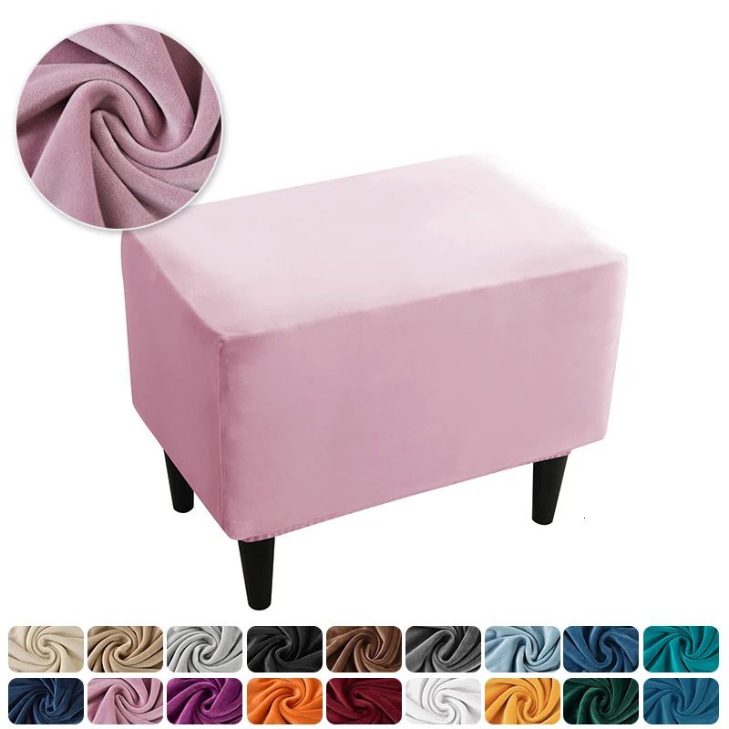 Couverture de tabouret rose