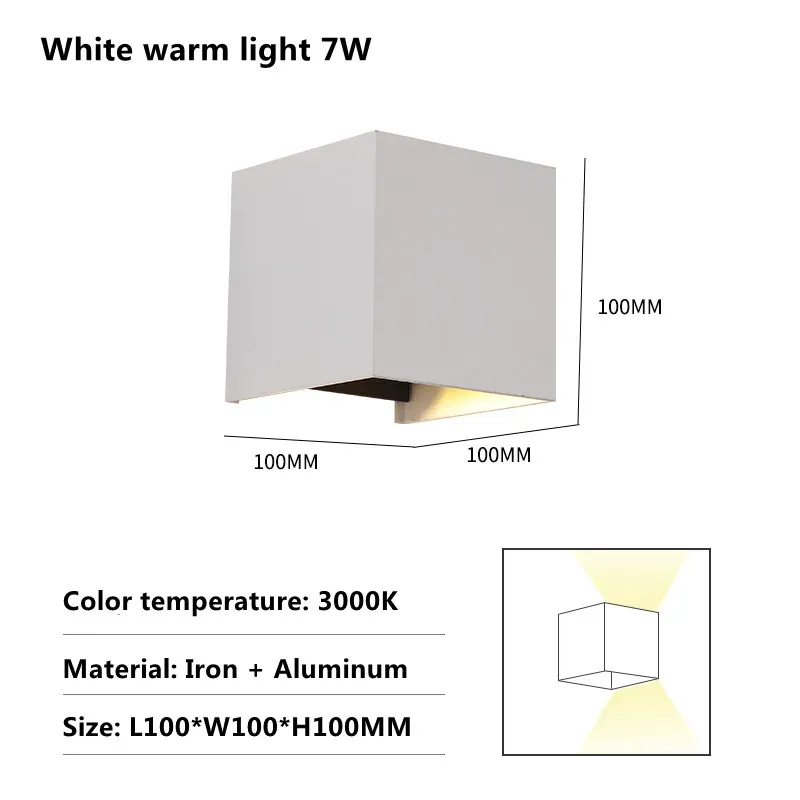 16-20W Luce bianca calda 7W