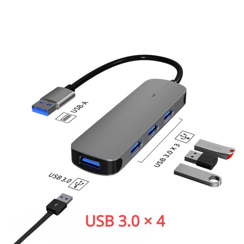 Kolor: 4 na 1 USB A