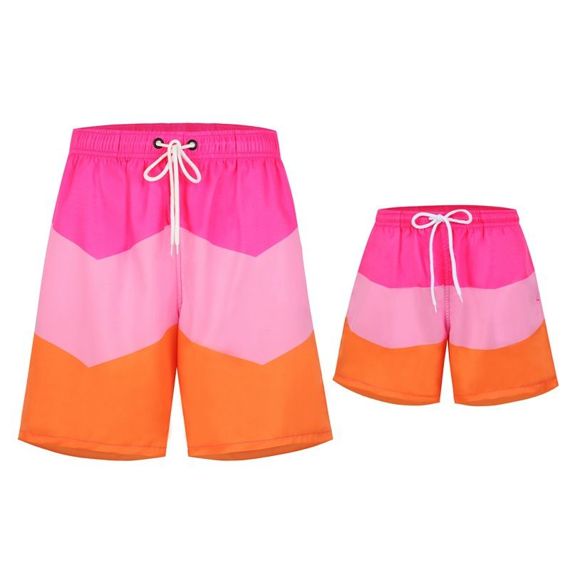 Pink orange beach pants