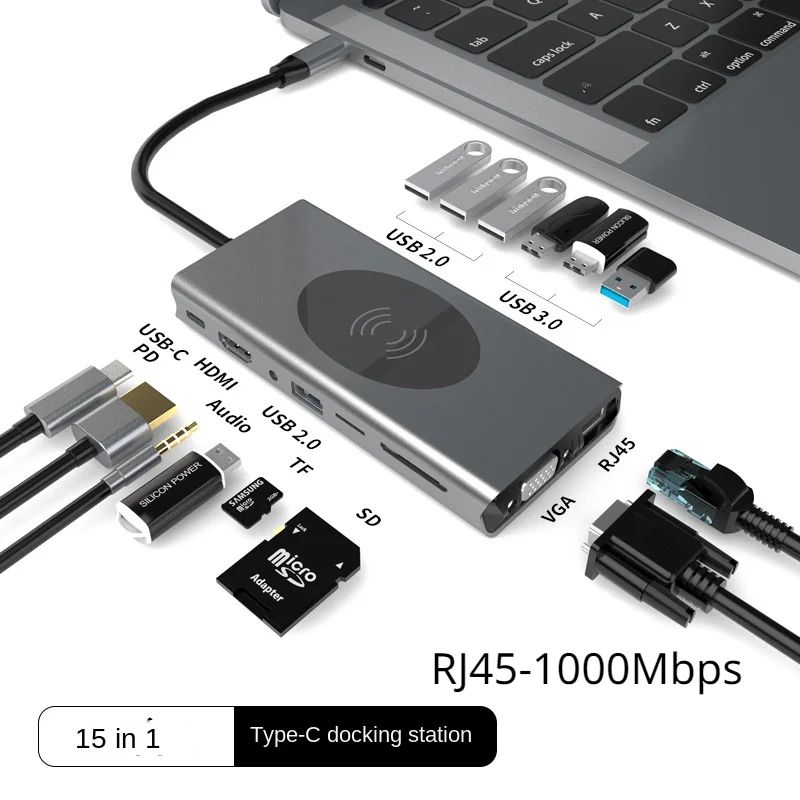 Kolor: 15 na 1 USB C