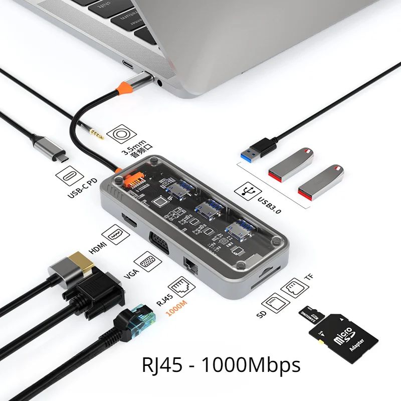 Kolor: 10 in1 1000m USB C