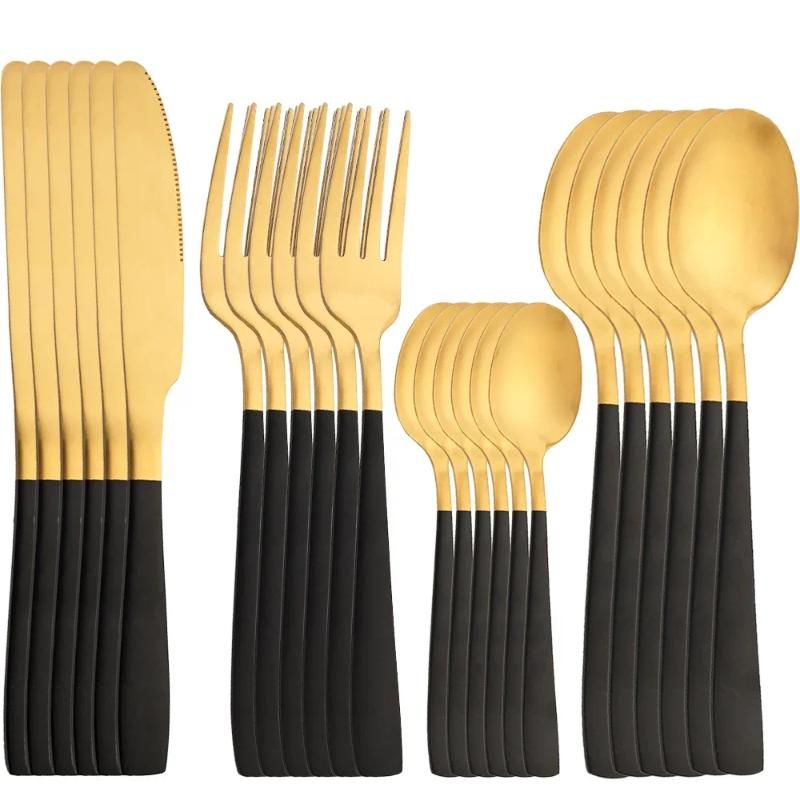 24 pc in oro nero