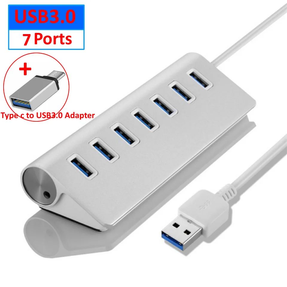 Färg: USB3.07 Portsadapter