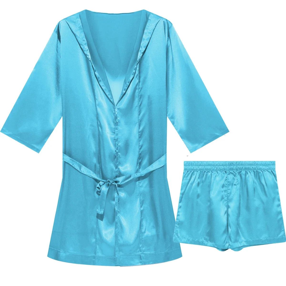 Blue Robe And Short