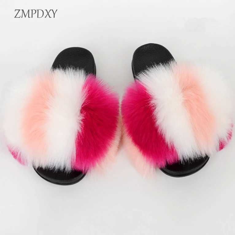 Faux Fur Slides._2