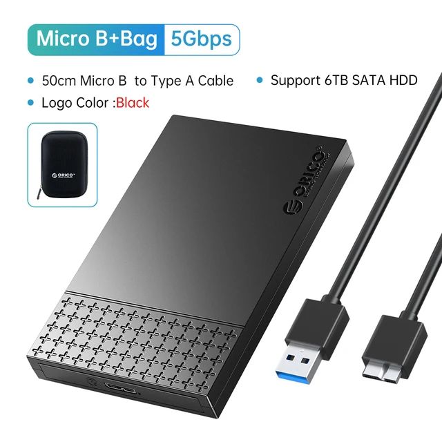 Cor: Bolsa MicroB para USB3.0