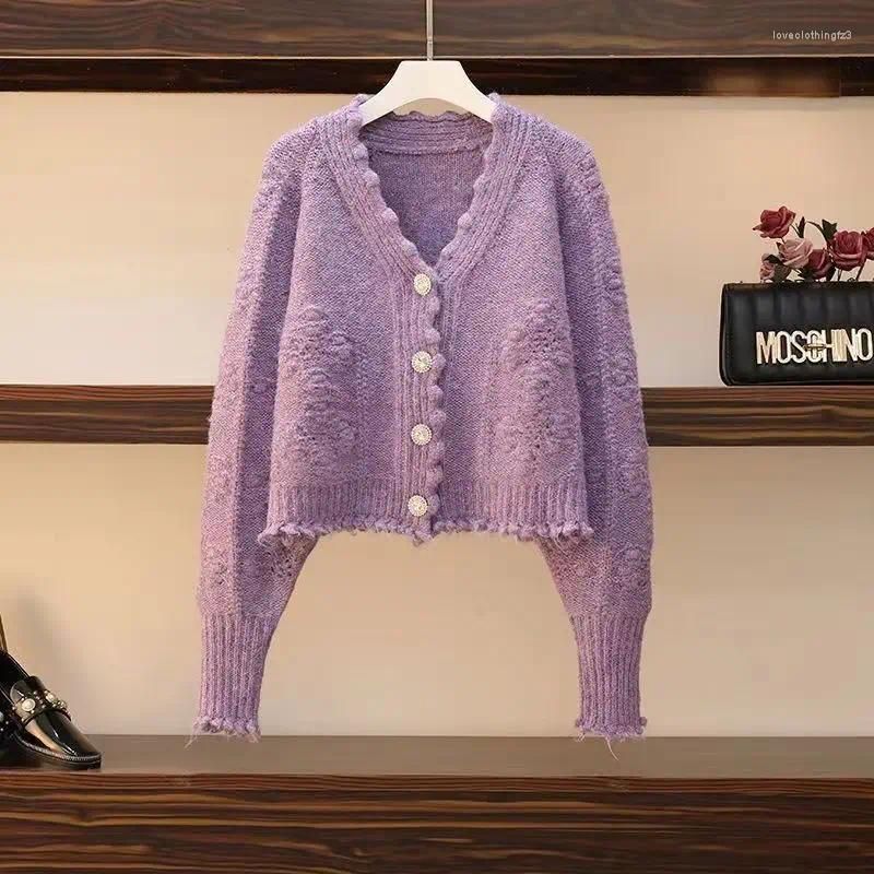 Purple Cardigan