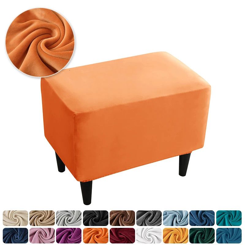 Couvercle de tabouret orange