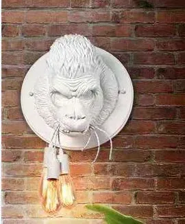 Without light bulb White orangutan